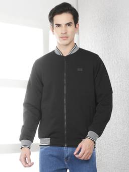 CRIMSOUNE CLUB - Men Black Bomber Jacket