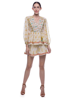 Verb - Printed Embroidered Co-ord Set