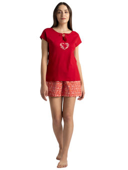 Van Heusen Woman Lingerie and Athleisure - Short Sleeves T-Shirt and Shorts (Set of 2)