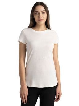 Van Heusen Woman Lingerie and Athleisure - Short Sleeve T-Shirt Marshmallow Grateful