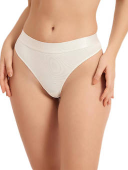Guess - White Solid Regular Fit Thong