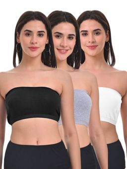 Adira - Women Multi-Color Cotton Solid Bras (Pack of 3)