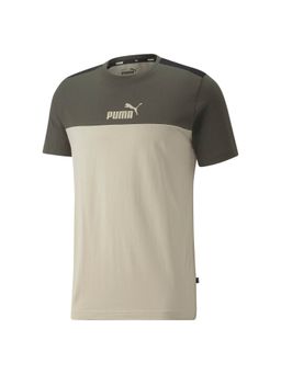 Puma - ESS Block Mens Beige T-Shirts