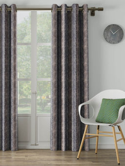 Ddecor Live Beautiful - 7 Feet Ready Made Curtain Grey