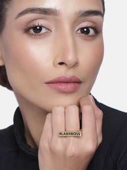Estele - Gold Plated Lady Boss Designer Ring for Women