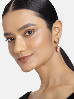 Estele - Rose Gold Plated Designer Hanging Earrings for Girls and Women