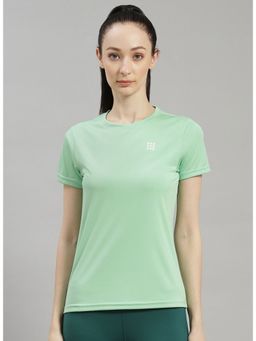 Rock.it - Women Green Regular Round Neck T-Shirt