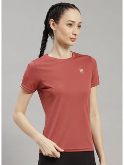 Rock.it - Women Orange Regular Round Neck T-Shirt