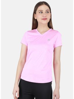 Rock.it - Women Pink Solid T-Shirt