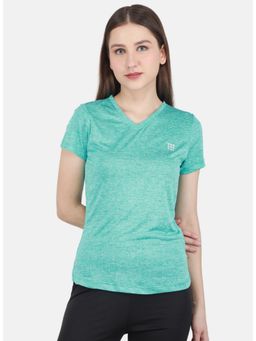 Rock.it - Women Green Solid T-Shirt