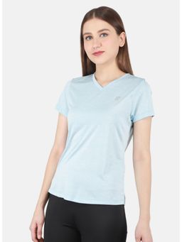 Rock.it - Women Blue Solid T-Shirt