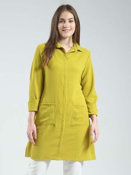 Monte Carlo - Women Regular Fit Full Sleeve Collar Top
