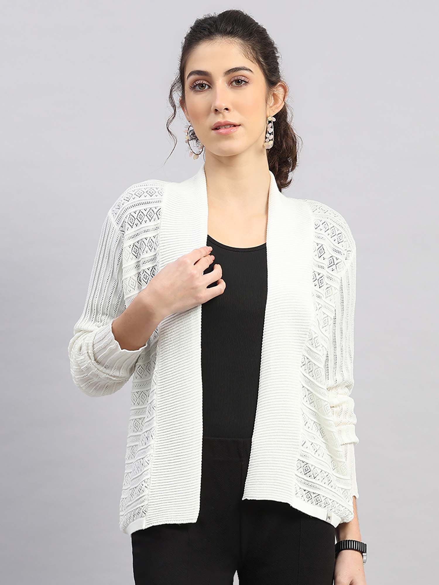 monte carlo Women's White Shrug-picture-25