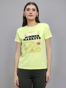 Monte Carlo - Women Regular Fit Printed T-shirt
