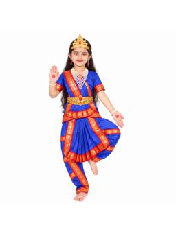 itsmycostume - Blue Durga Mata Dress for Girls