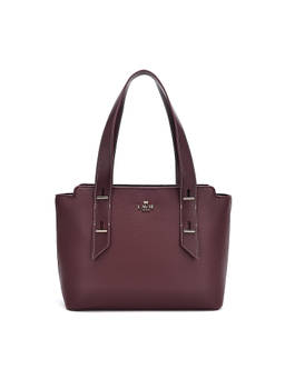 Lavie Paris - Soft Lg Vegan Leather Solid Wine Handbag (M)