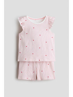 H&M - Girls Multi-Color Printed Cotton Pyjamas