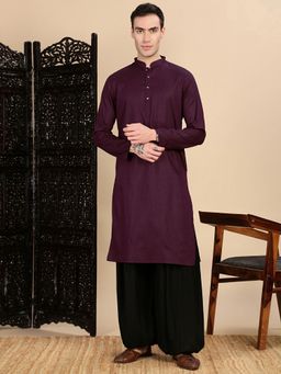 Sanwara - Purple Printed Kurta Set with Salwar