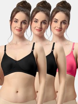 Sonari - Albela Seamless Soft Cup Everyday Non Padded Molded Bra for Women (Pack of 3)