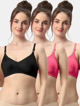 Sonari - Albela Seamless Soft Cup Everyday Non Padded Molded Bra for Women (Pack of 3)