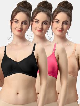 Sonari - Albela Seamless Soft Cup Everyday Non Padded Molded Bra for Women (Pack of 3)