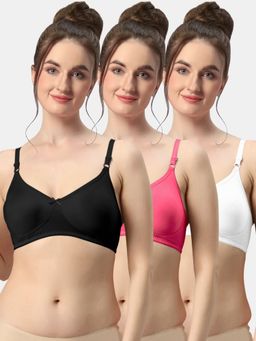 Sonari - Albela Seamless Soft Cup Everyday Non Padded Molded Bra for Women (Pack of 3)