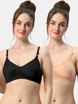 Sonari - Albela Seamless Soft Cup Everyday Non Padded Molded Bra for Women (Pack of 2)