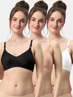 Sonari - Albela Seamless Soft Cup Everyday Non Padded Molded Bra for Women (Pack of 3)