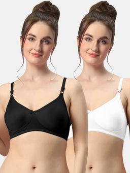 Sonari - Albela Seamless Soft Cup Everyday Non Padded Molded Bra for Women (Pack of 2)
