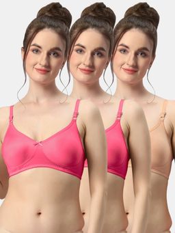 Sonari - Albela Seamless Soft Cup Everyday Non Padded Molded Bra for Women (Pack of 3)
