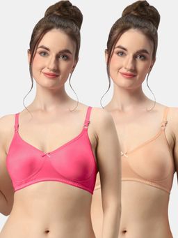 Sonari - Albela Seamless Soft Cup Everyday Non Padded Molded Bra for Women (Pack of 2)
