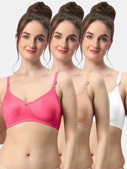 Sonari - Albela Seamless Soft Cup Everyday Non Padded Molded Bra for Women (Pack of 3)