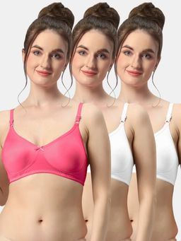 Sonari - Albela Seamless Soft Cup Everyday Non Padded Molded Bra for Women (Pack of 3)