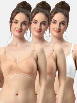 Sonari - Albela Seamless Soft Cup Everyday Non Padded Molded Bra for Women (Pack of 3)