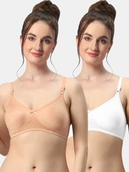 Sonari - Albela Seamless Soft Cup Everyday Non Padded Molded Bra for Women (Pack of 2)