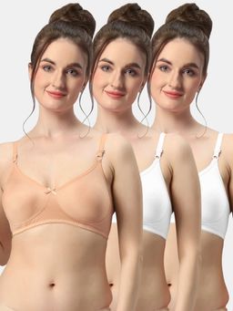 Sonari - Albela Seamless Soft Cup Everyday Non Padded Molded Bra for Women (Pack of 3)