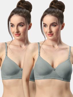 Sonari - Allure Womens Lightly Padded Non Wired Convertible Straps T-Shirt Bra (Pack of 2)