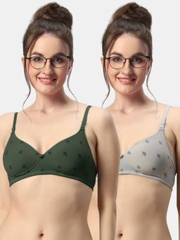 Sonari - Avani Womens Lightly Padded Non Wired Convertible Straps T-Shirt Bra (Pack of 2)
