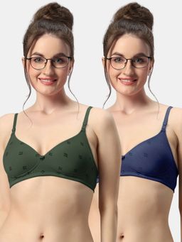 Sonari - Avani Womens Lightly Padded Non Wired Convertible Straps T-Shirt Bra (Pack of 2)