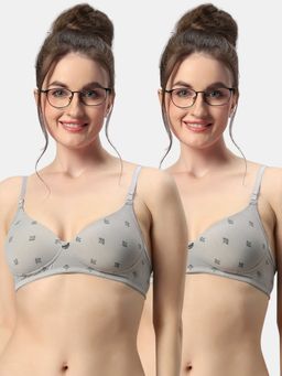 Sonari - Avani Womens Lightly Padded Non Wired Convertible Straps T-Shirt Bra (Pack of 2)