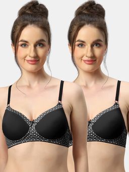 Sonari - Charmis Womens Lightly Padded Non Wired Seamless T-Shirt Bra (Pack of 2)
