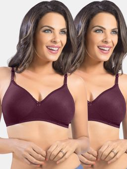 Sonari - Jiya Womens Regular Non Padded Bra (Pack of 2)
