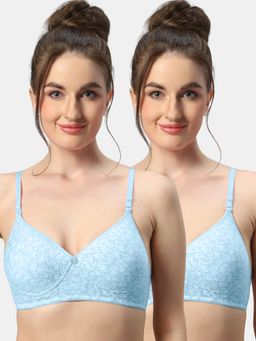 Sonari - Melody Womens Lightly Padded Seamless Soft Cup Wireless T-Shirt Bras (Pack of 2)