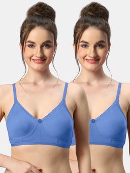 Sonari - Misha Poly Cotton Soft Cup Everyday Non Padded T-Shirt Bra for Women (Pack of 2)