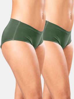 Sonari - Womens Menstrual Period Leakproof Briefs Seamless Period Panties (Pack of 2)