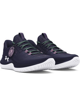 Under Armour - Unisex Navy Blue Flow Dynamic Intelliknit Training Shoes