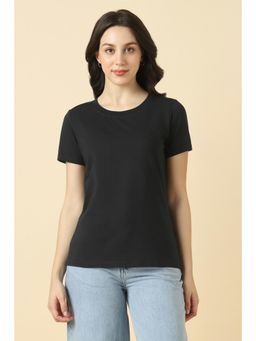 Allen Solly - Women Black Solid Casual T-Shirt