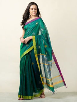Fabindia - Cotton Silk Stitched Sari