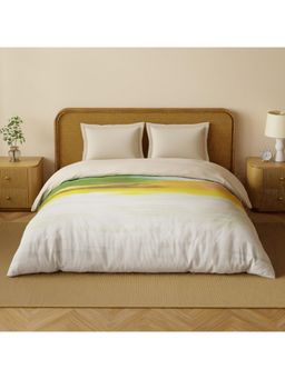 SPACES - Organic Cotton Bird Of Paradise Cotton Breathable Digitally Abstract Print Double Quilt