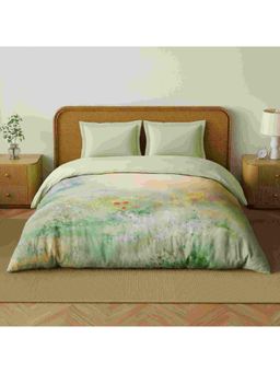 SPACES - Organic Cotton Spray Cotton Breathable Digitally Floral Printed Double Quilt